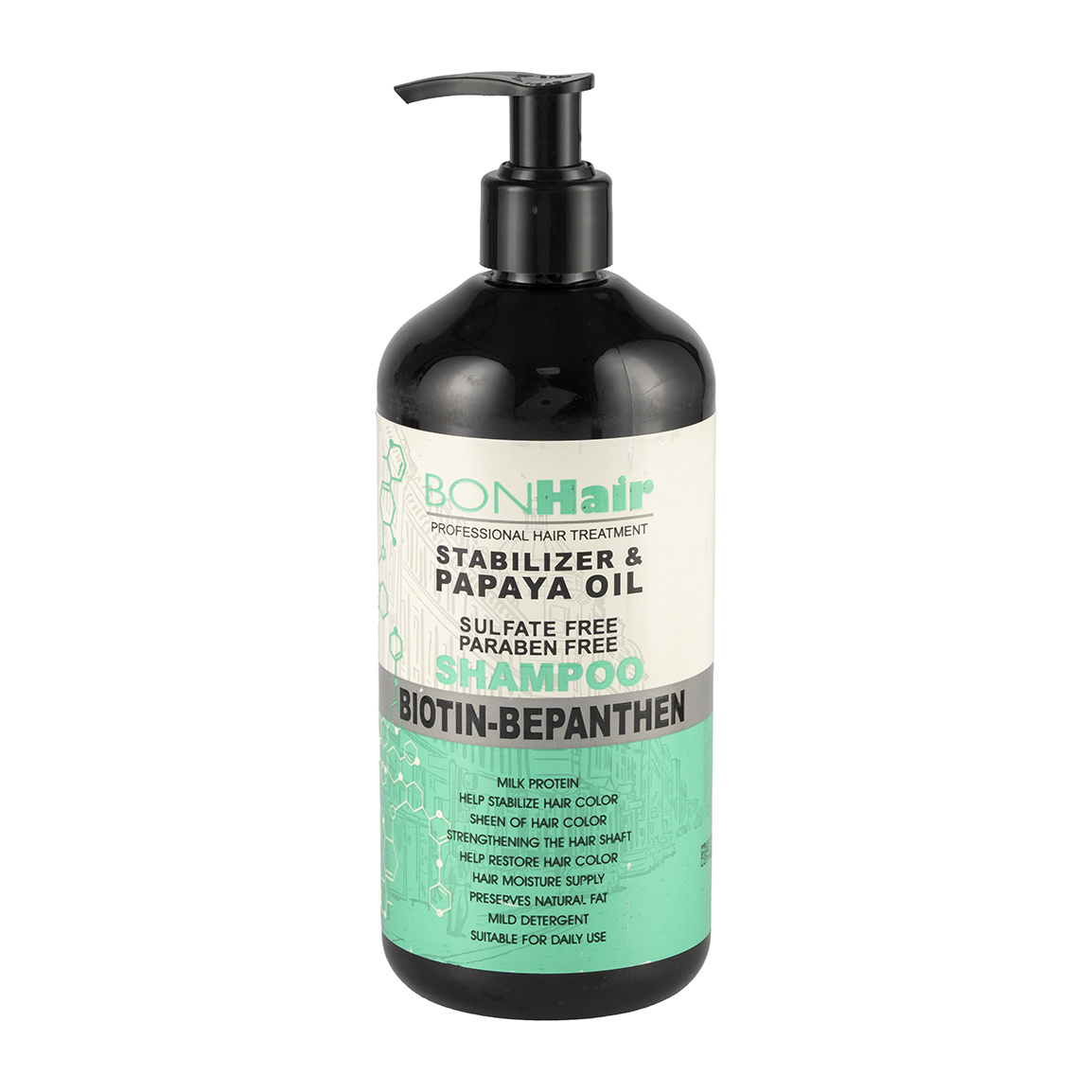 شامپو مو فری سولفات حاوی پاپایا حجم 500 میلی لیتر