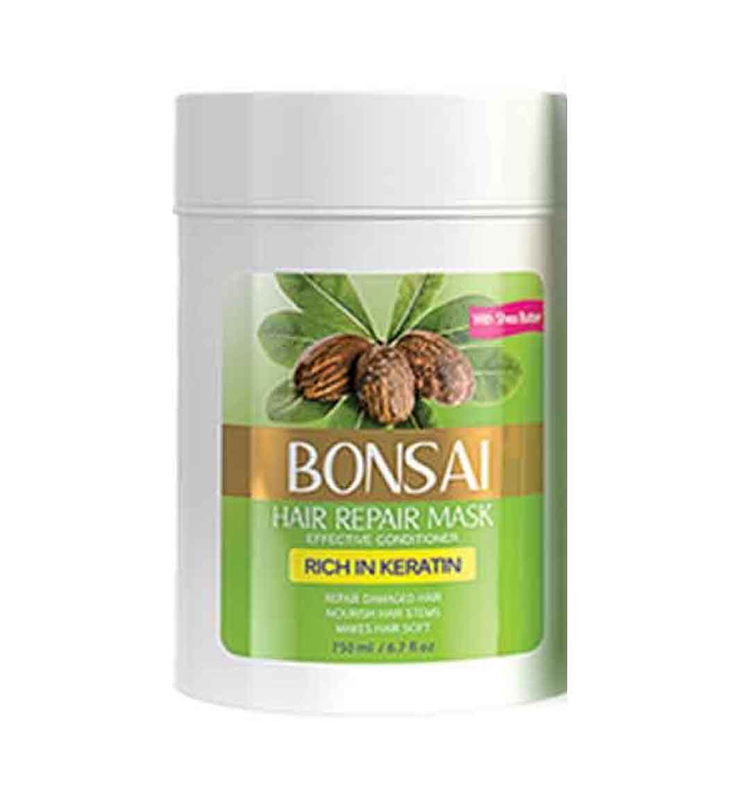 ماسک ترمیم کننده موهای آسیب دیده حاوی کراتین و شی باتر 750میل