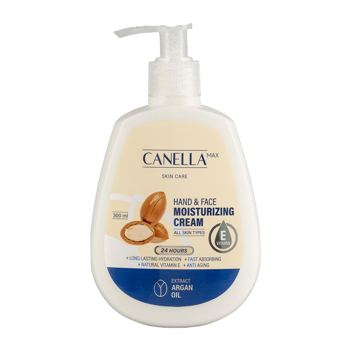 کرم پمپی مرطوب کننده حاوی روغن آرگان حجم 300 میلی لیتر