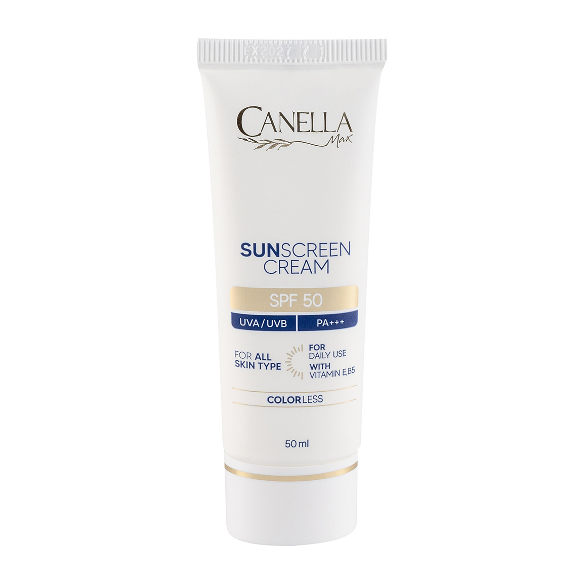 کرم ضد آفتاب بی رنگ با SPF50 مناسب انواع پوست حجم 50 میلی لیتر