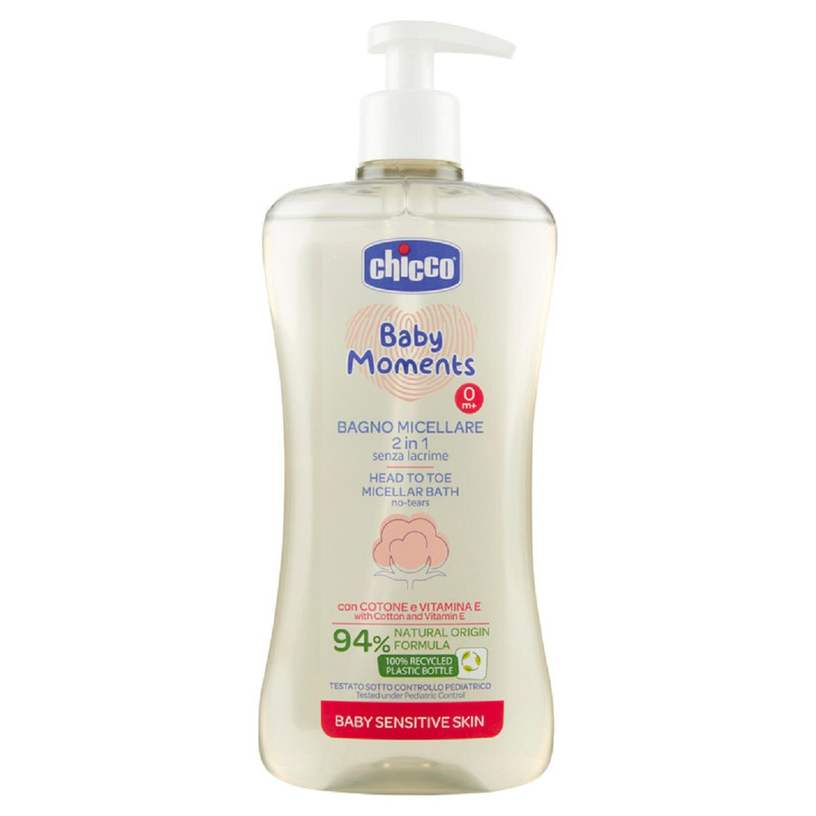 شامپو سر و بدن کودک مدل Bagno Micellare 2 In 1 حجم 500 میلی لیتر