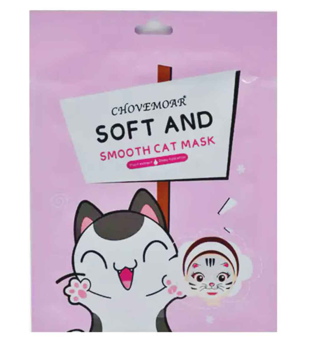 ماسک صورت ورقه ای مدل گربه صورتی