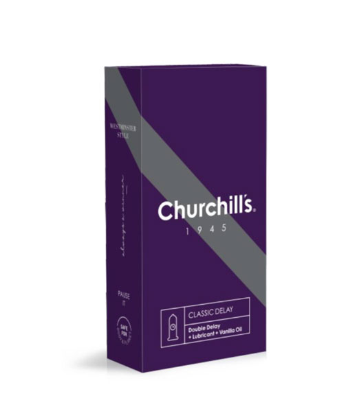 کاندوم کلاسیک ضخامت نرمال با ماده تاخیری دابل 12 عددی اسانس وانیل