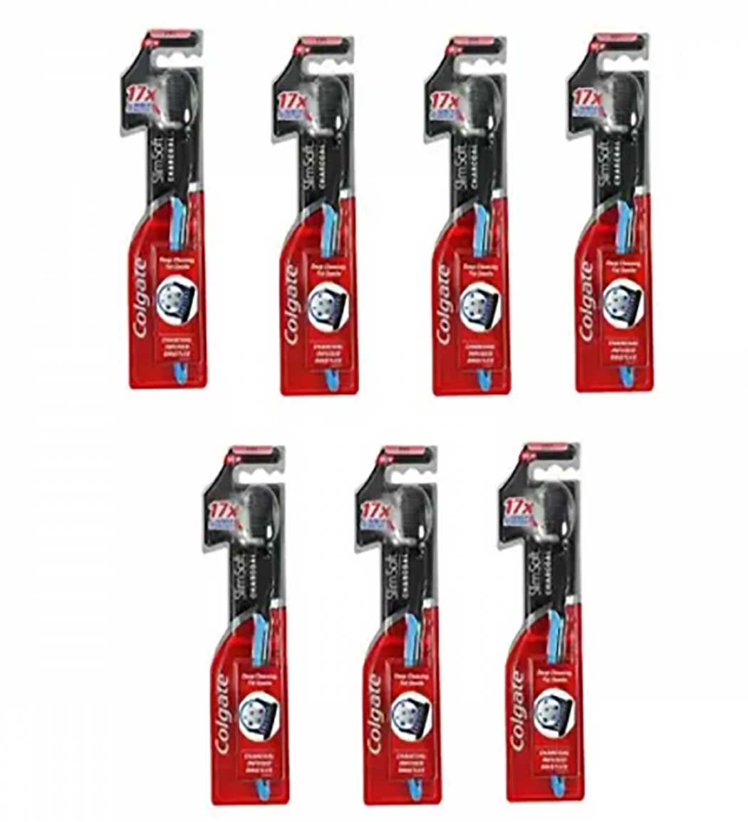 مسواک SlimSoft Charcoal 17X با برس نرم