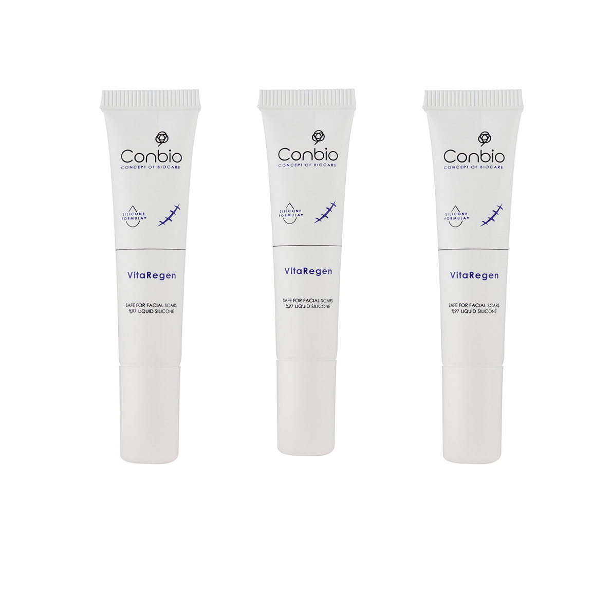 پک 3 عددی ژل احیا کننده پوست مناسب ترمیم جای زخم حجم 15 میلی لیتر