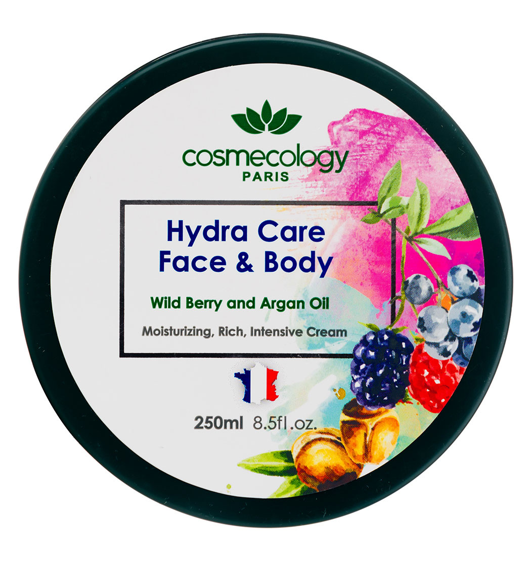 کرم مرطوب کننده صورت و بدن حاوی روغن آرگان و عصاره تمشک 250میل