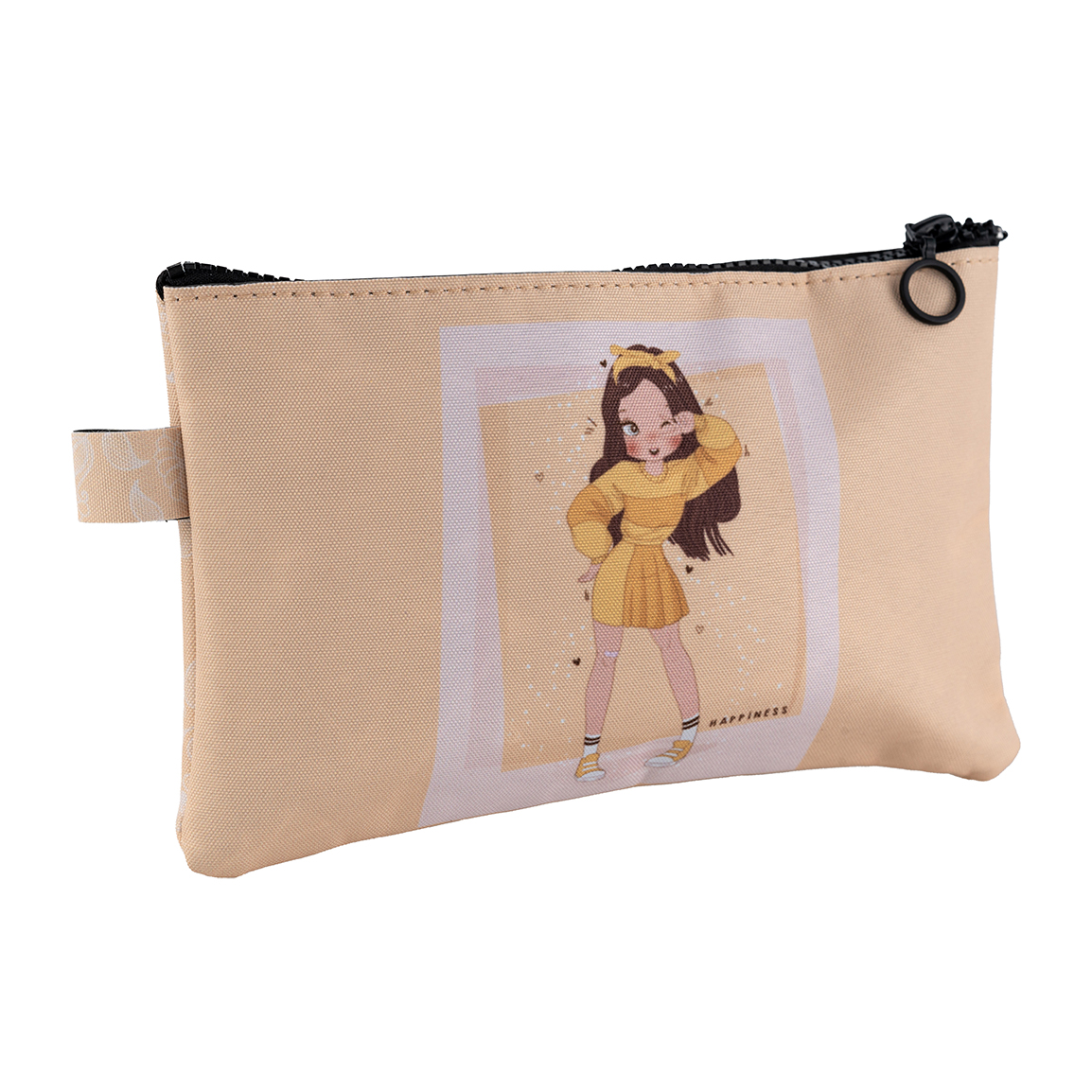 کیف لوازم آرایشی مدل Girls زرد