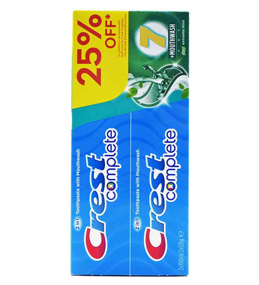 پک دوتایی خمیردندان حاوی دهانشویه