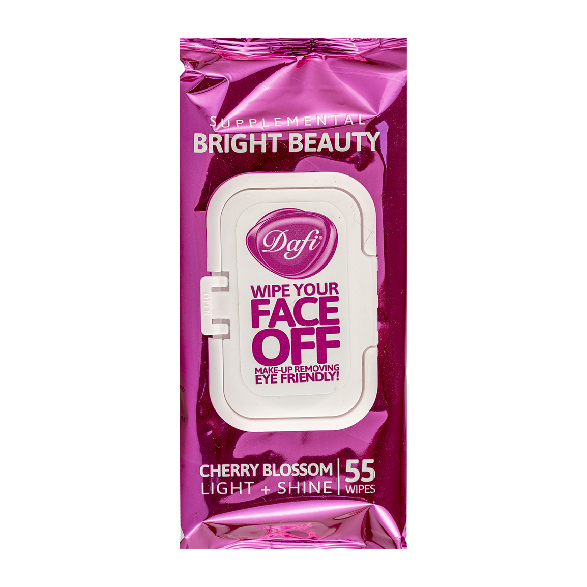 دستمال مرطوب پاک کننده آرایش حاوی شکوفه گیلاس ژاپنی بسته 55 عددی