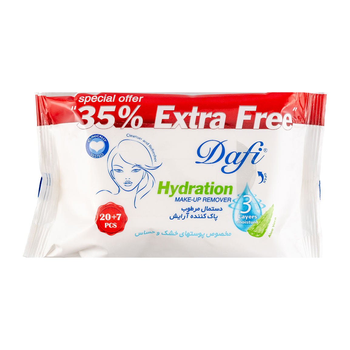 دستمال مرطوب پاک کننده آرایش اکسترا 27 برگی