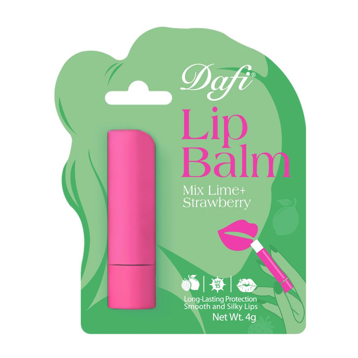 بالم لب با طعم لیمو توت فرنگی وزن 4 گرم