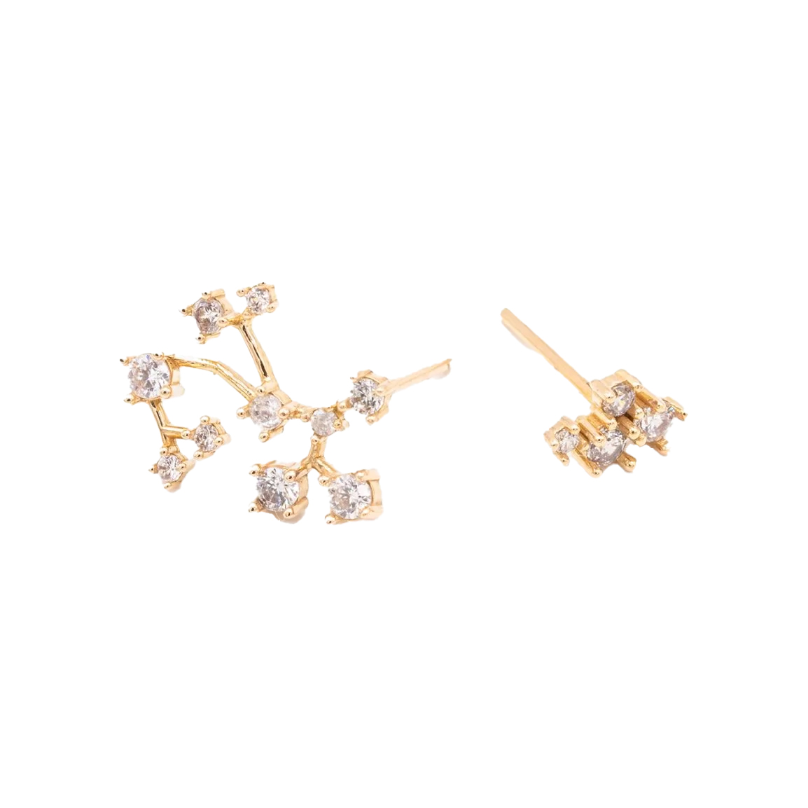 گوشواره طلا مدل صورت فلکی آذر