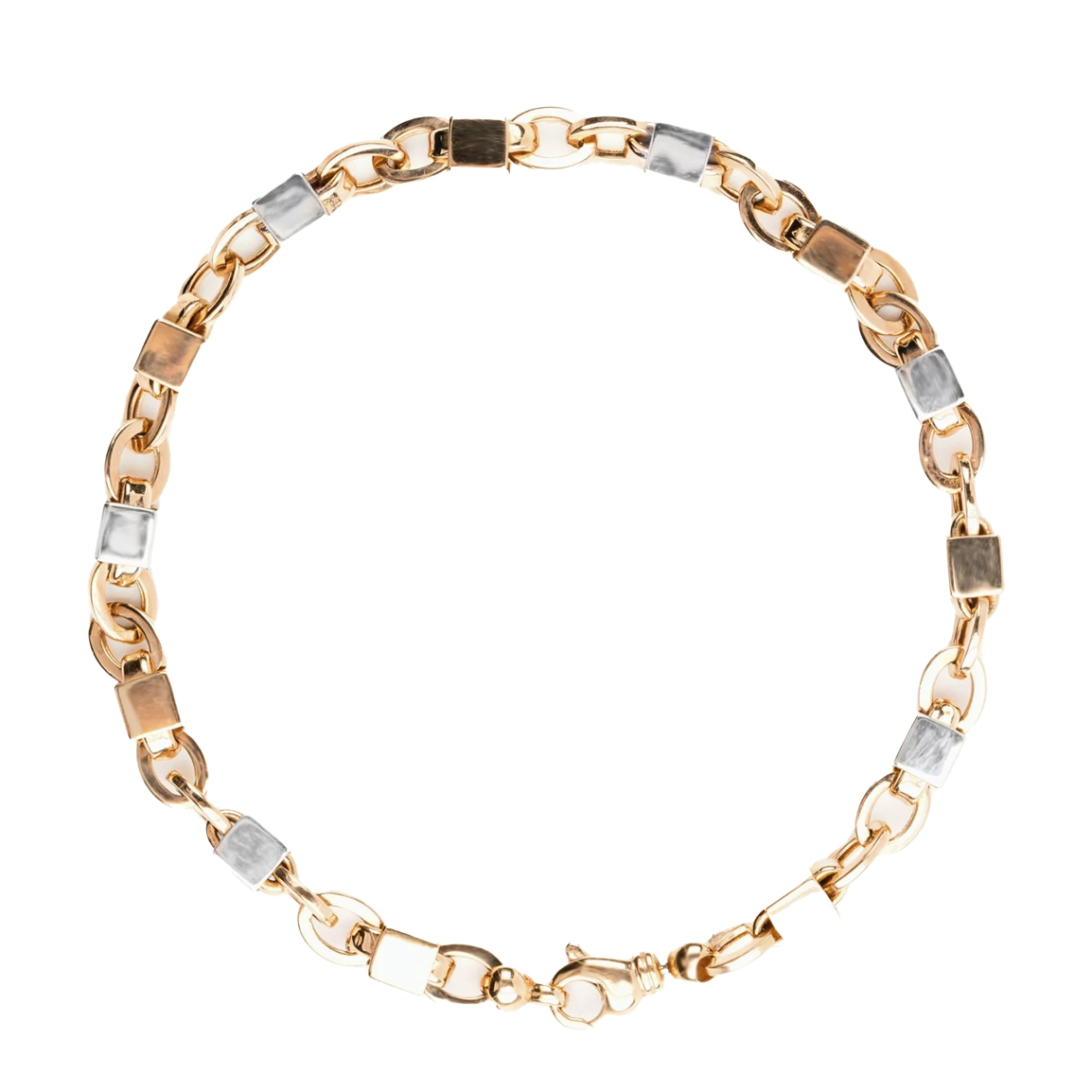 دستبند طلا مدل مکعب مربعی