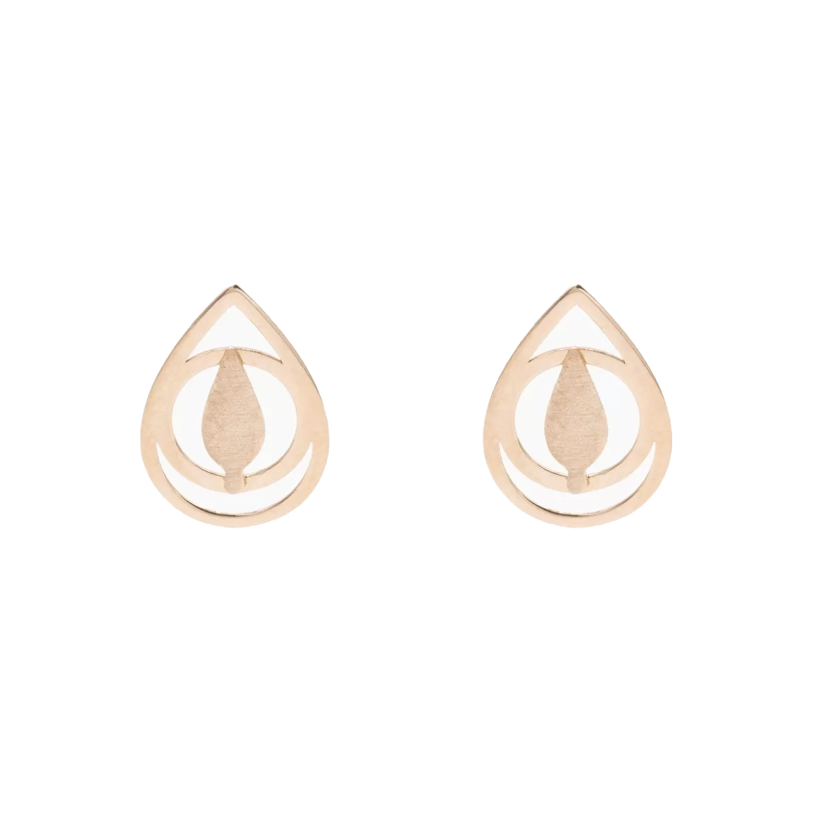 گوشواره طلا مدل اشک و سرو