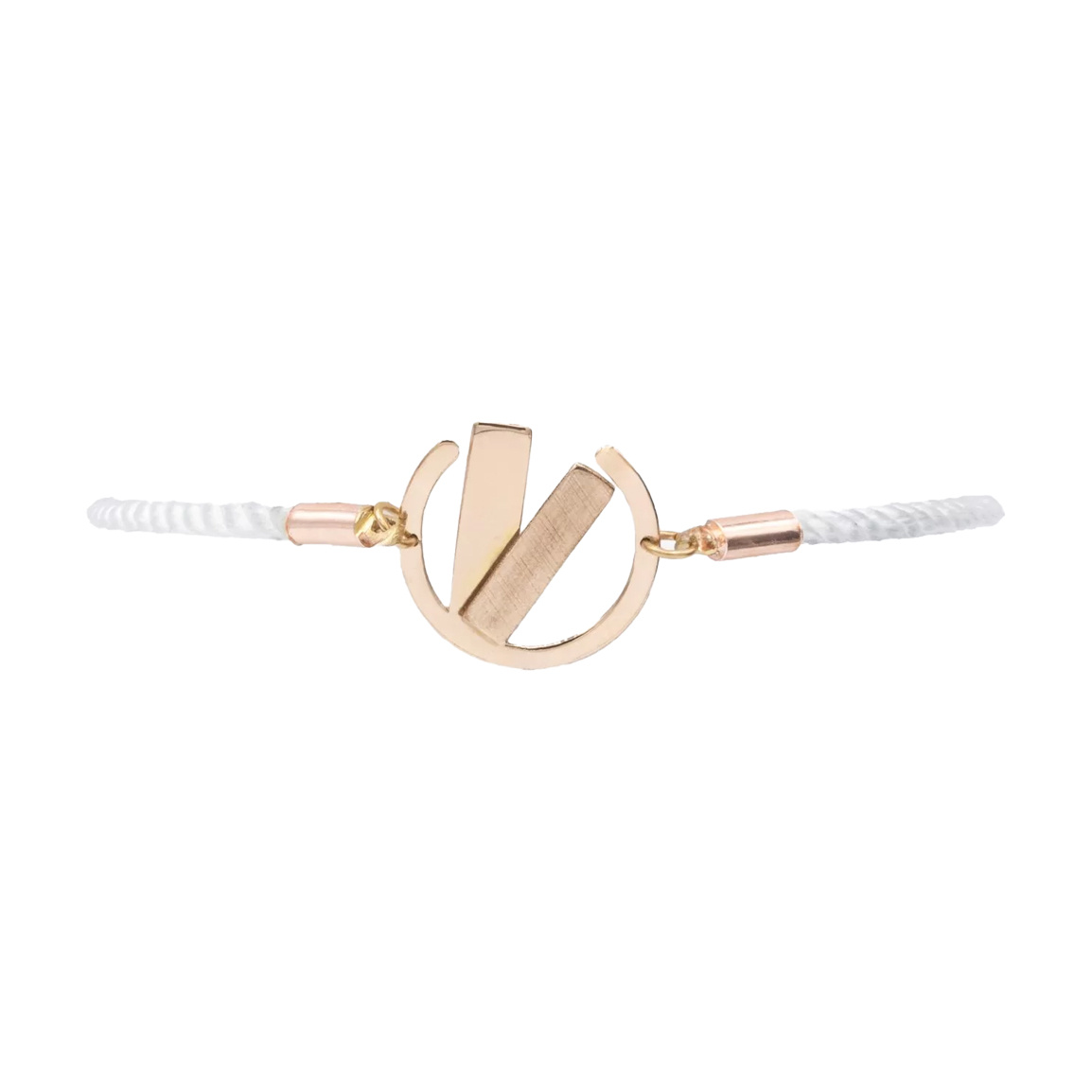 دستبند طلا مدل دایره دو خط