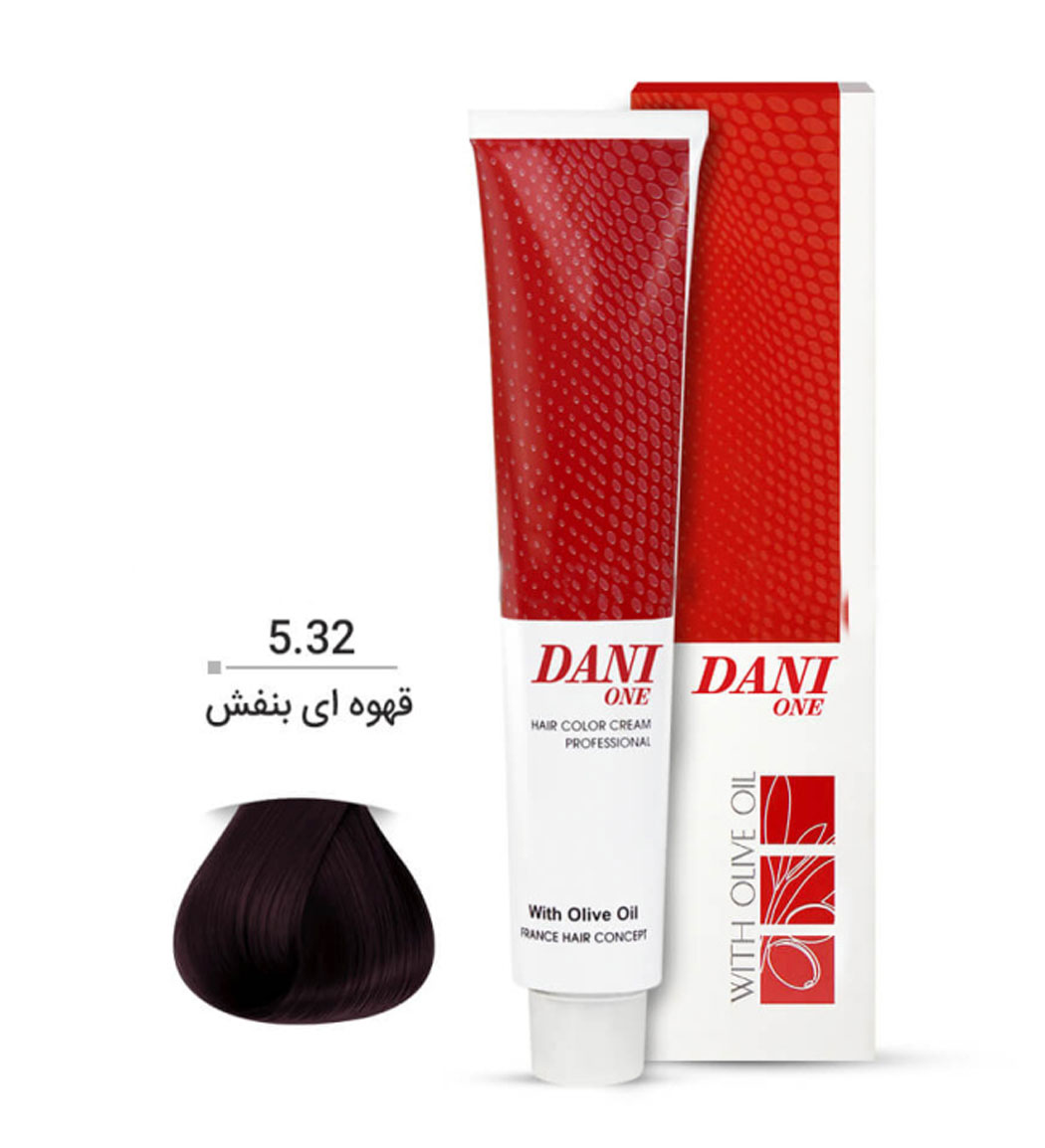 رنگ مو سری قهوه ای بنفش حجم 100 میل