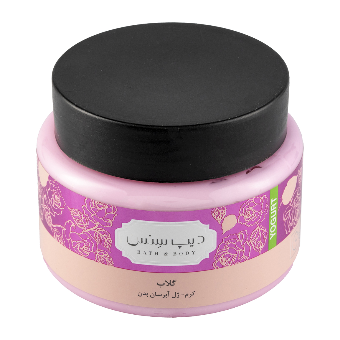 ماست بدن مدل گلاب مناسب انواع پوست حجم 250 میلی لیتر