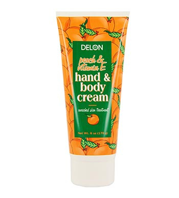 کرم دست و بدن هلو و ویتامین ای