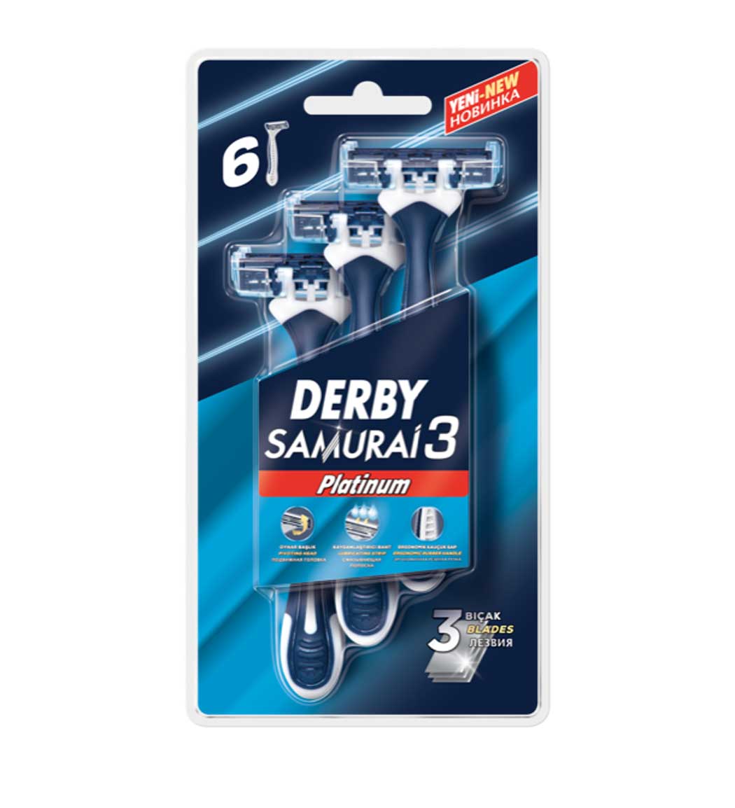 خود تراش مدل Samurai 3 بسته 6 عددی