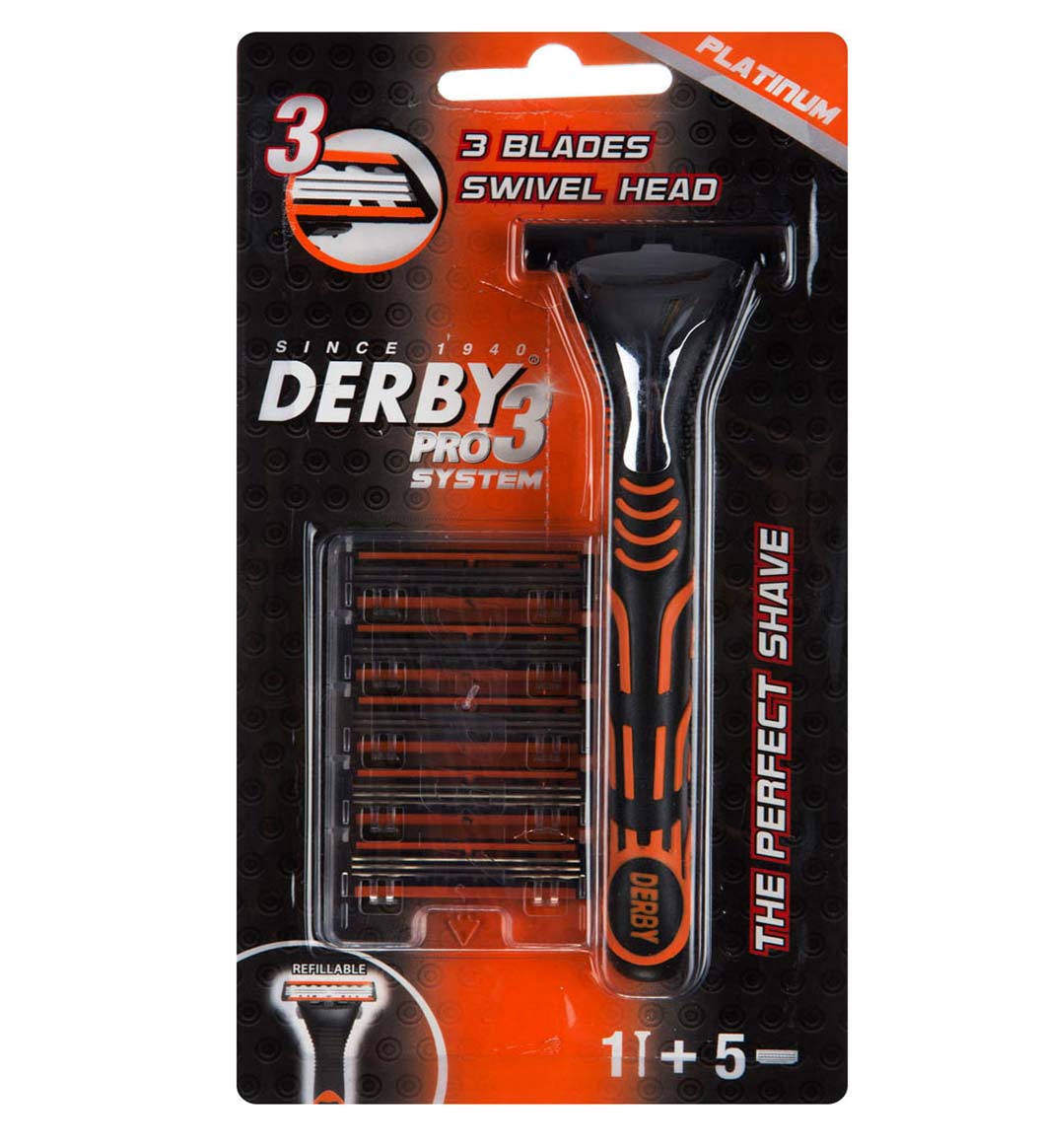 تیغ اصلاح 3 لبه با 5 یدک