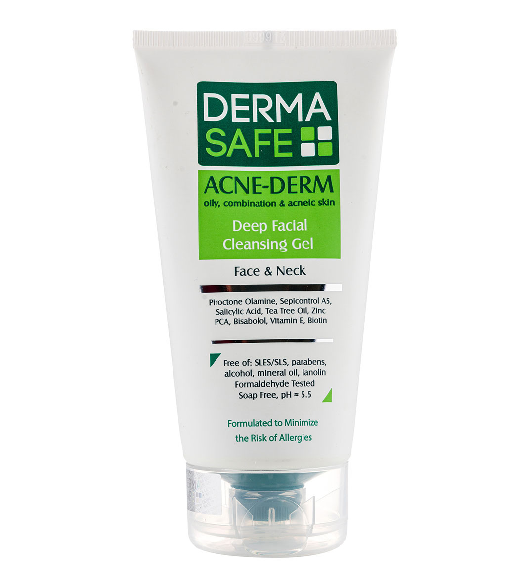 ژل شستشوی صورت و گردن مناسب پوست های چرب مختلط و دارای آکنه 150میل