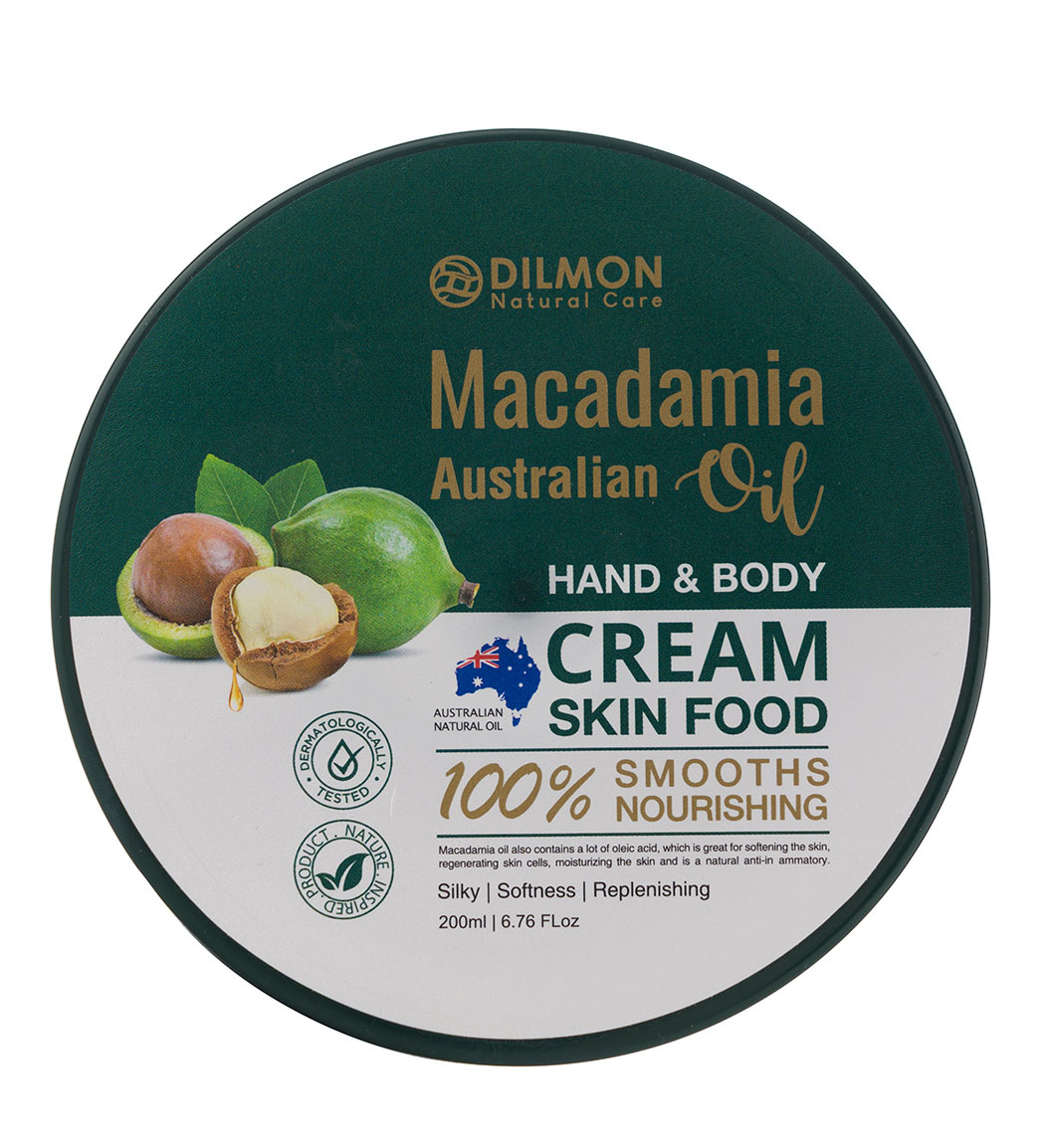 کرم مرطوب کننده دست و بدن حاوی روغن ماکادمیا حجم 200 میل