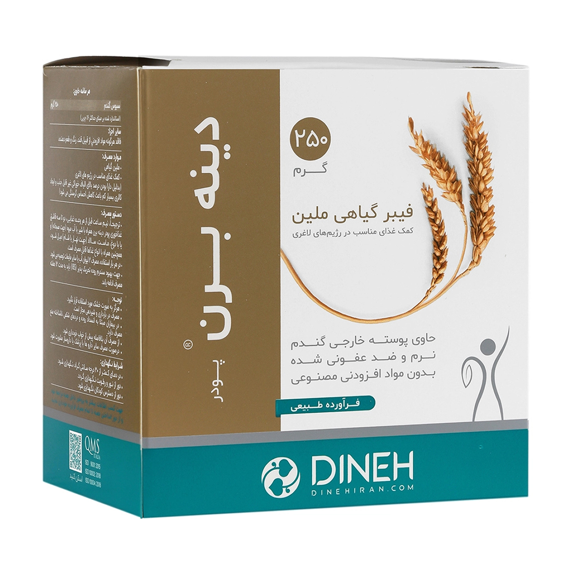 پودر فیبر لاغری دینه برن وزن 250 گرم