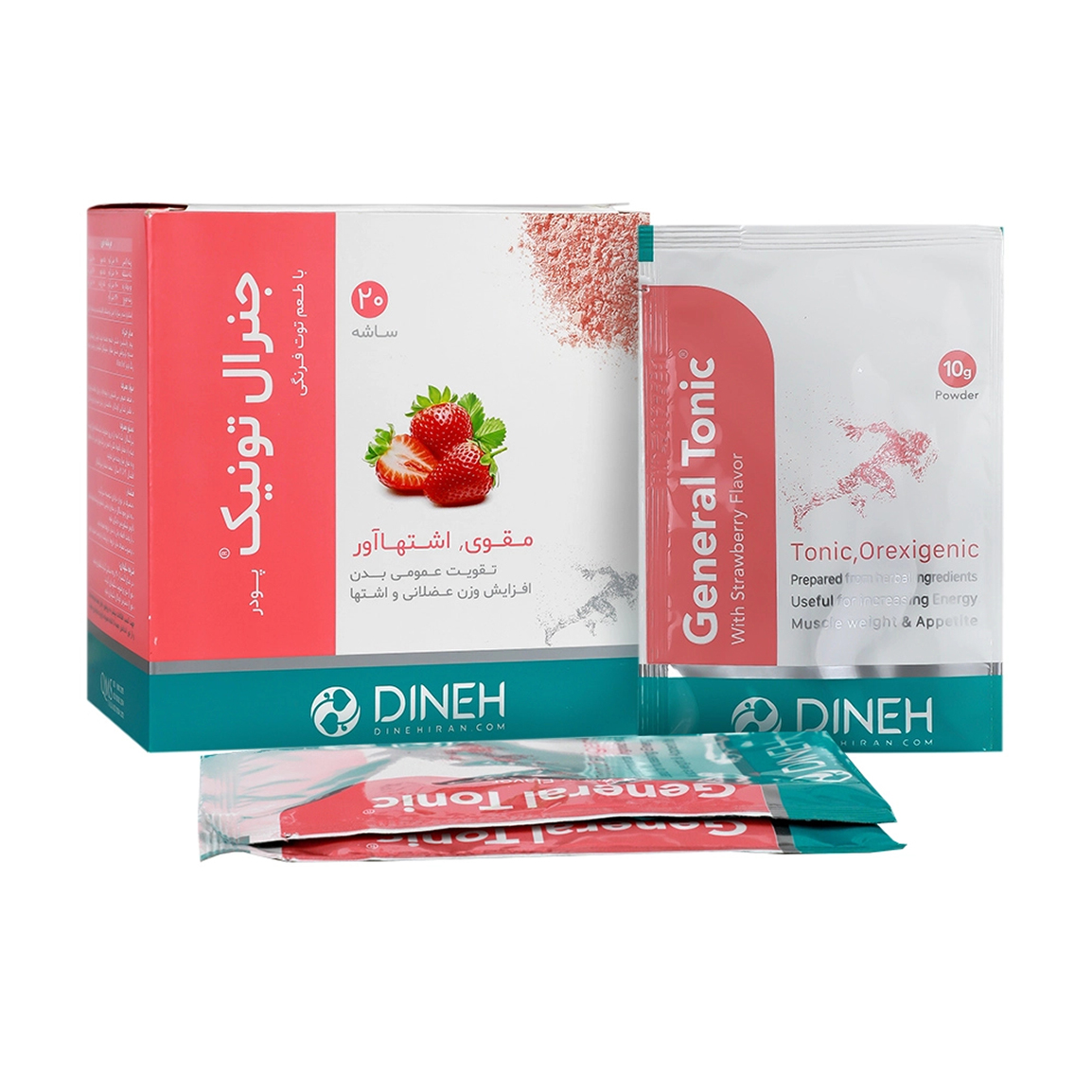 ساشه افزایش اشتها جنرال تونیک بسته 20 عددی