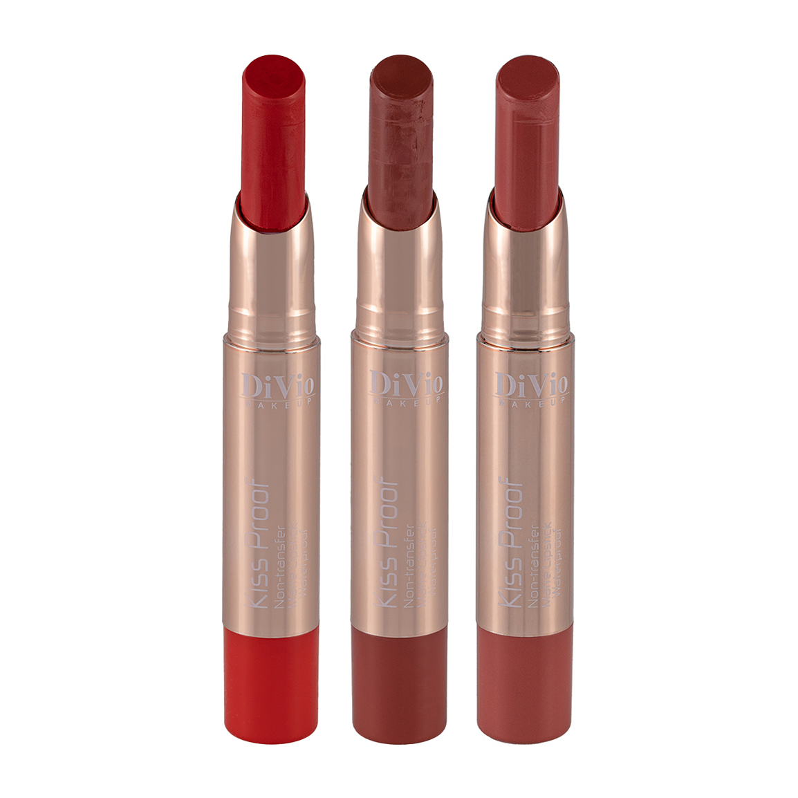 پک 3 عددی رژ لب جامد ضد آب وزن 3 گرم شماره 5، 8 و 2