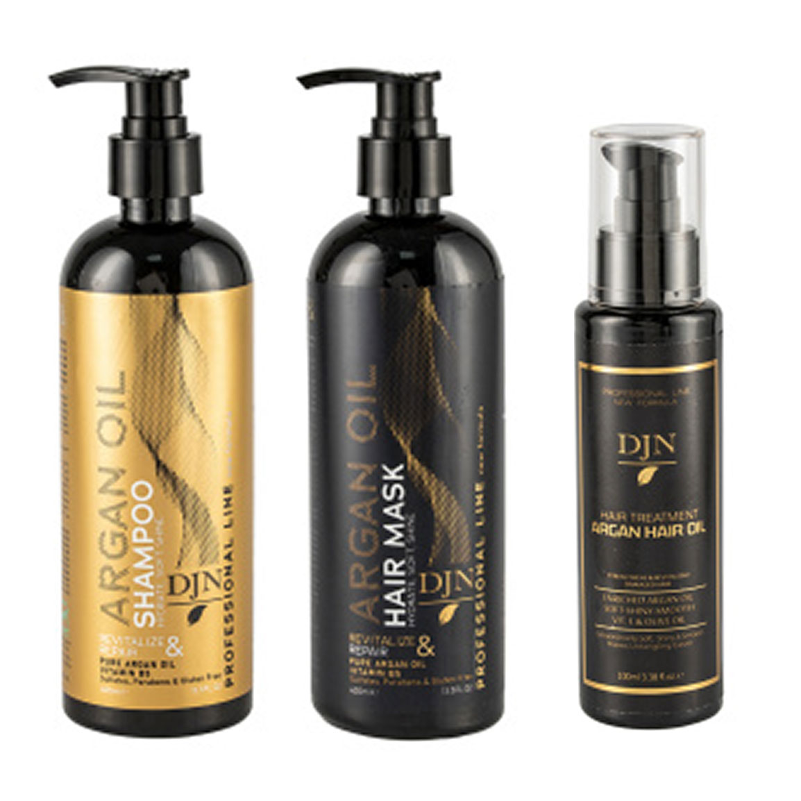 پک 3 عددی شامپو و ماسک مو و روغن مو حاوی آرگان