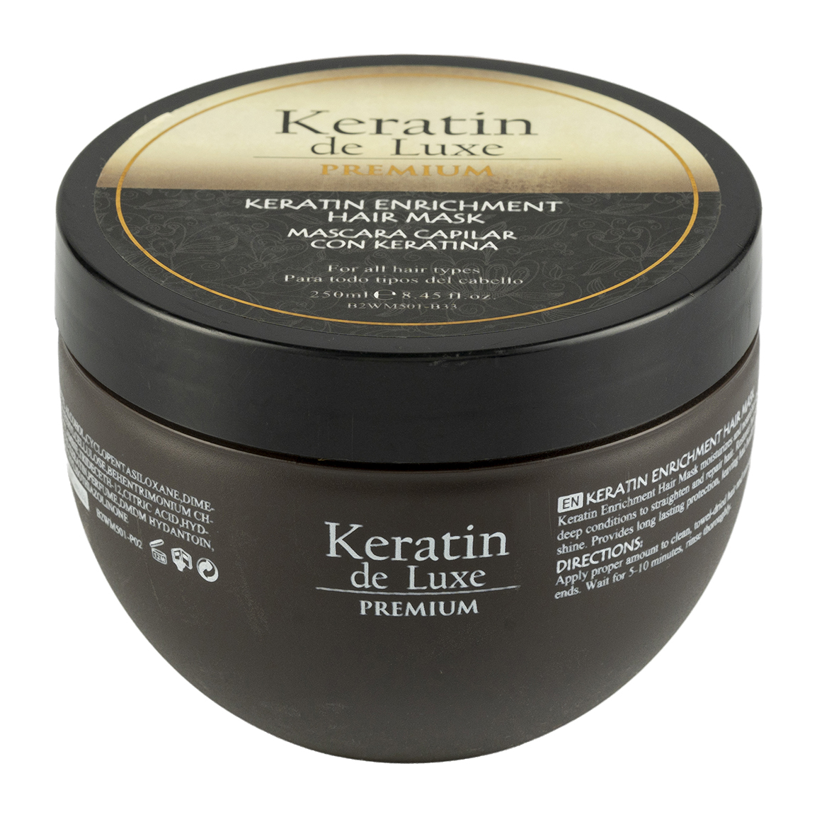 ماسک مو تقویت کننده کراتین مناسب مو وز و گره خورده حجم 250 میلی لیتر