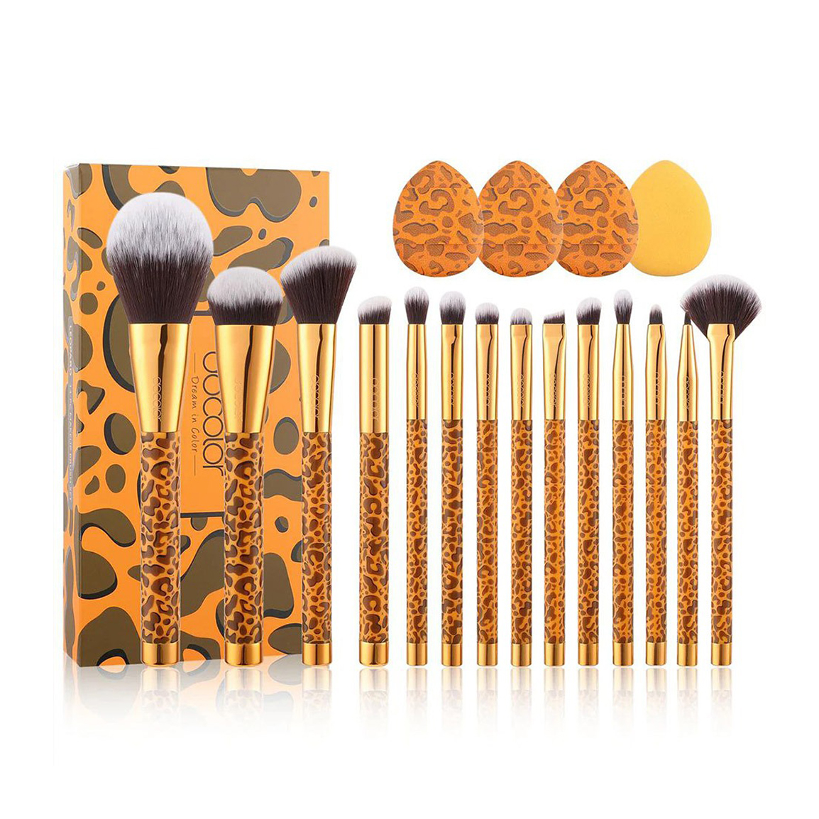 ست براش مدل Leopard بسته 14 عددی