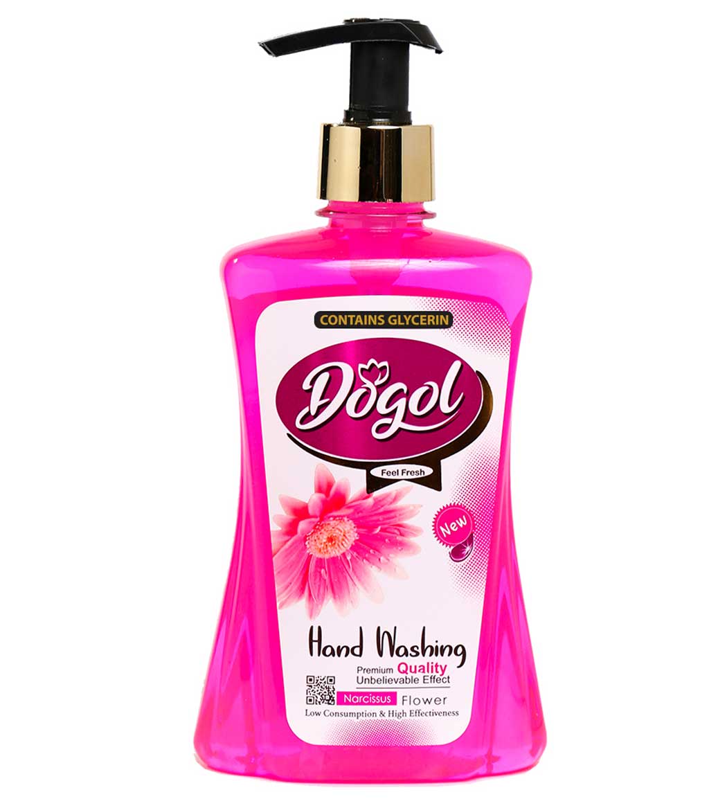 مایع دستشویی درب طلایی با رایحه گل نرگس صورتی 500میل