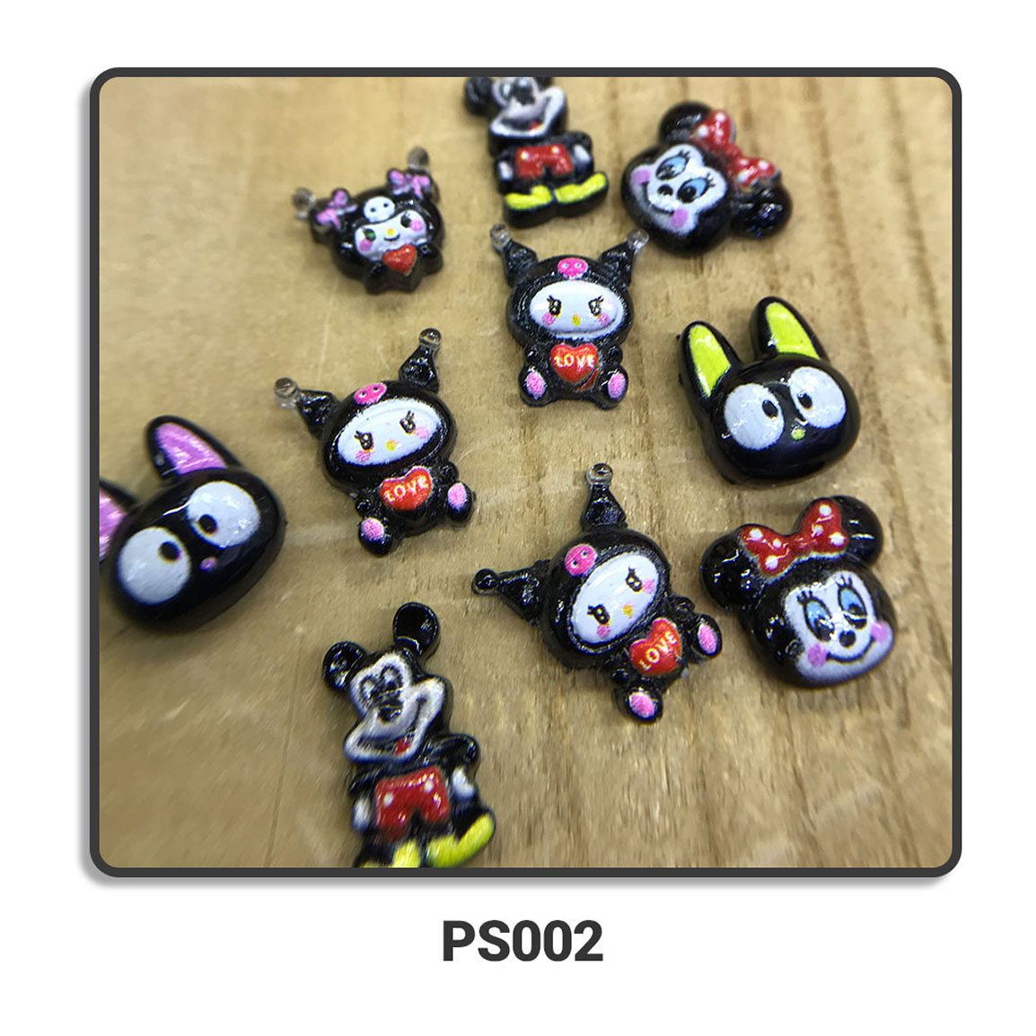 پیکسل عروسکی ناخن طرح میکی موس مدل PS002 بسته 10 عددی