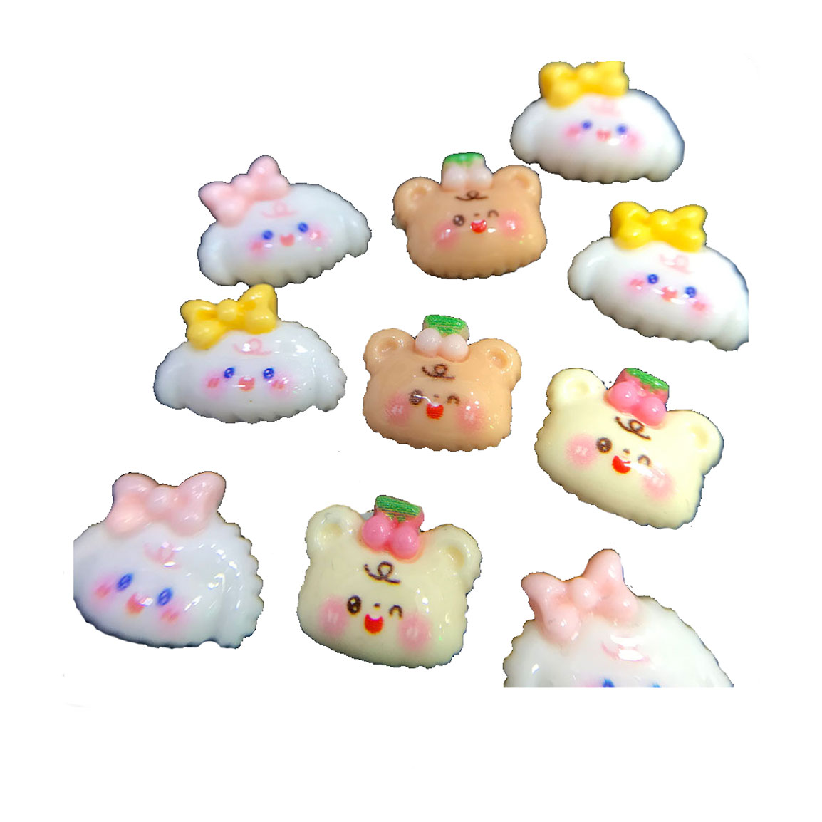 پیکسل عروسکی ناخن طرح بره ناقلا مدل PS001 بسته 10 عددی