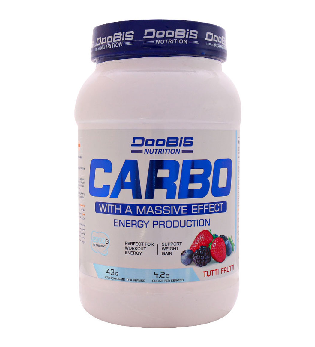 پودر کربو انرژی پروداکشن با طعم توتی فروتی وزن 2000 گرم