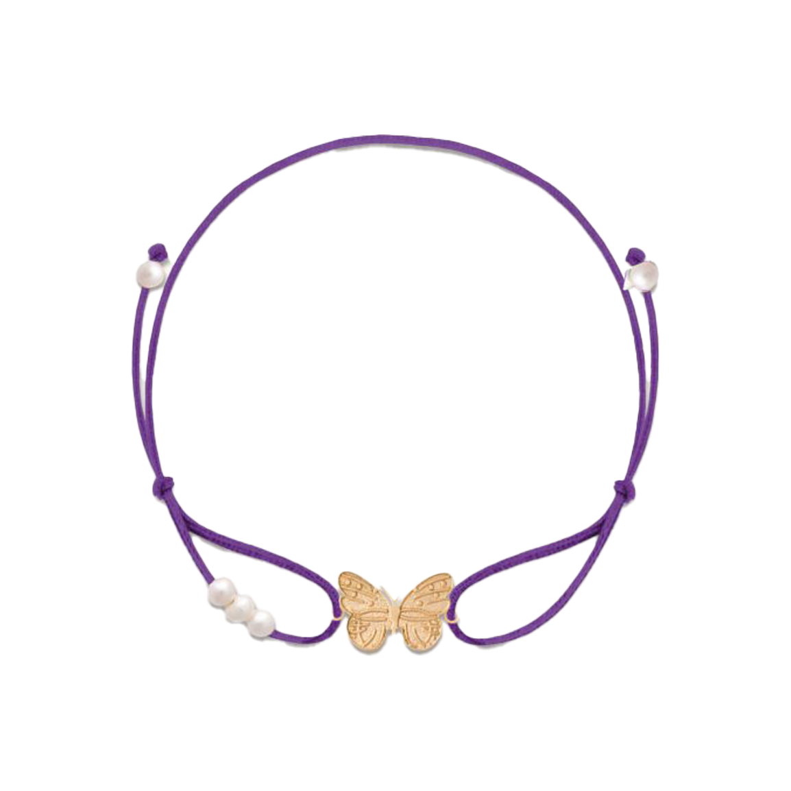 دستبند طلا پروانه