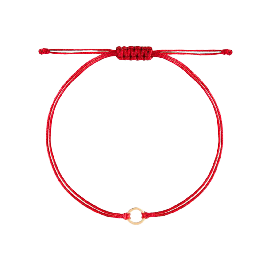 دستبند طلا و بافت مدل دایره توخالی