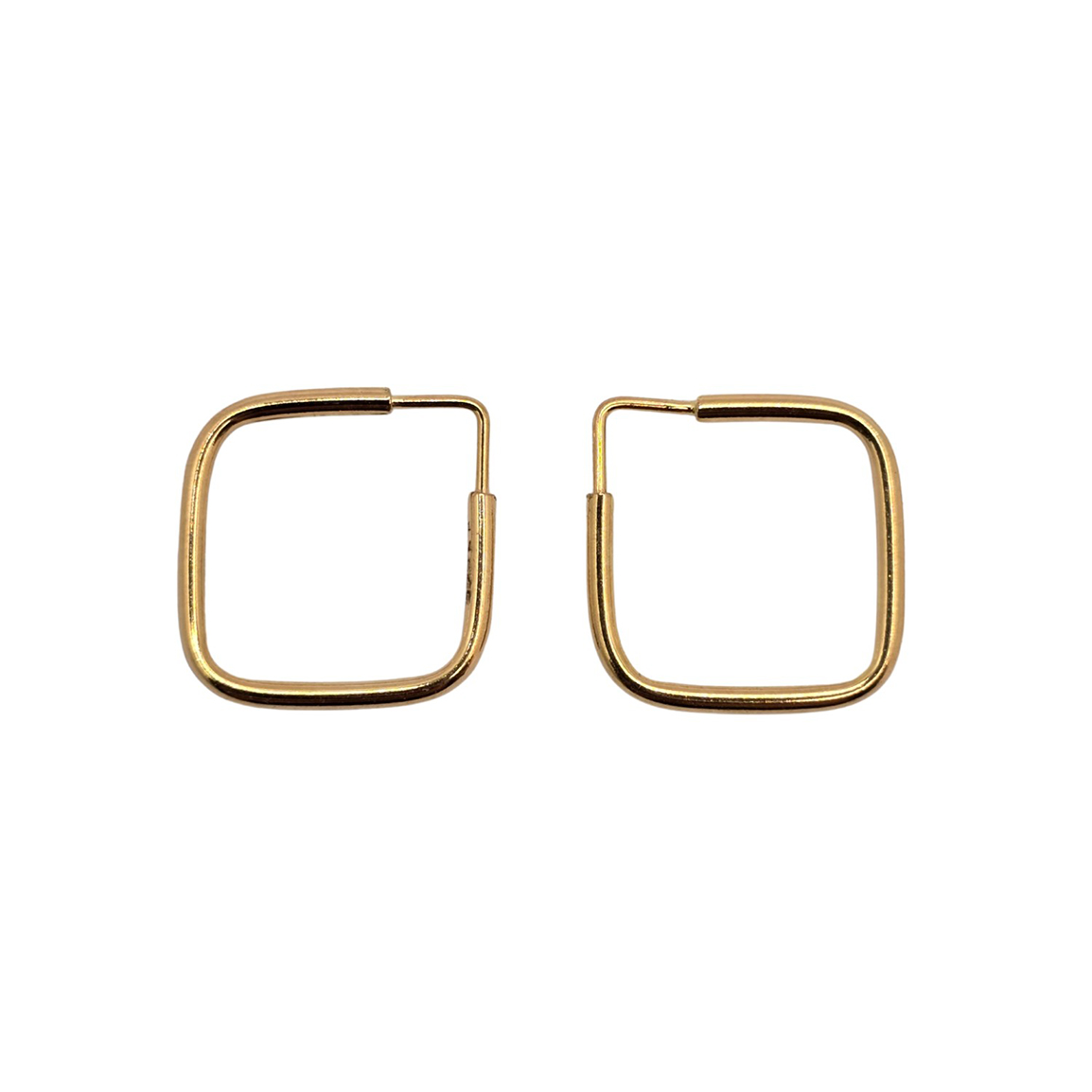 گوشواره طلا لوزی 10 میلی متر