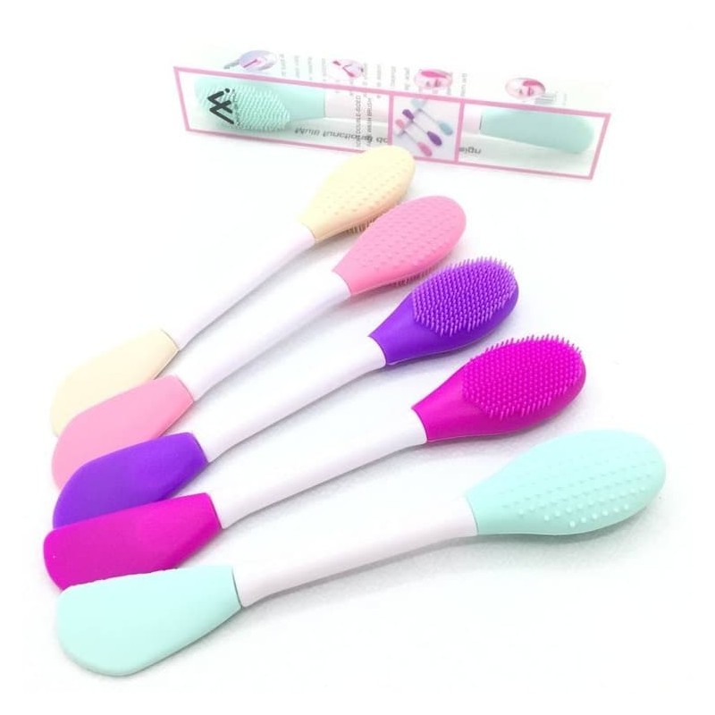 براش دو سر ماسک و فیس براش سیلیکونی