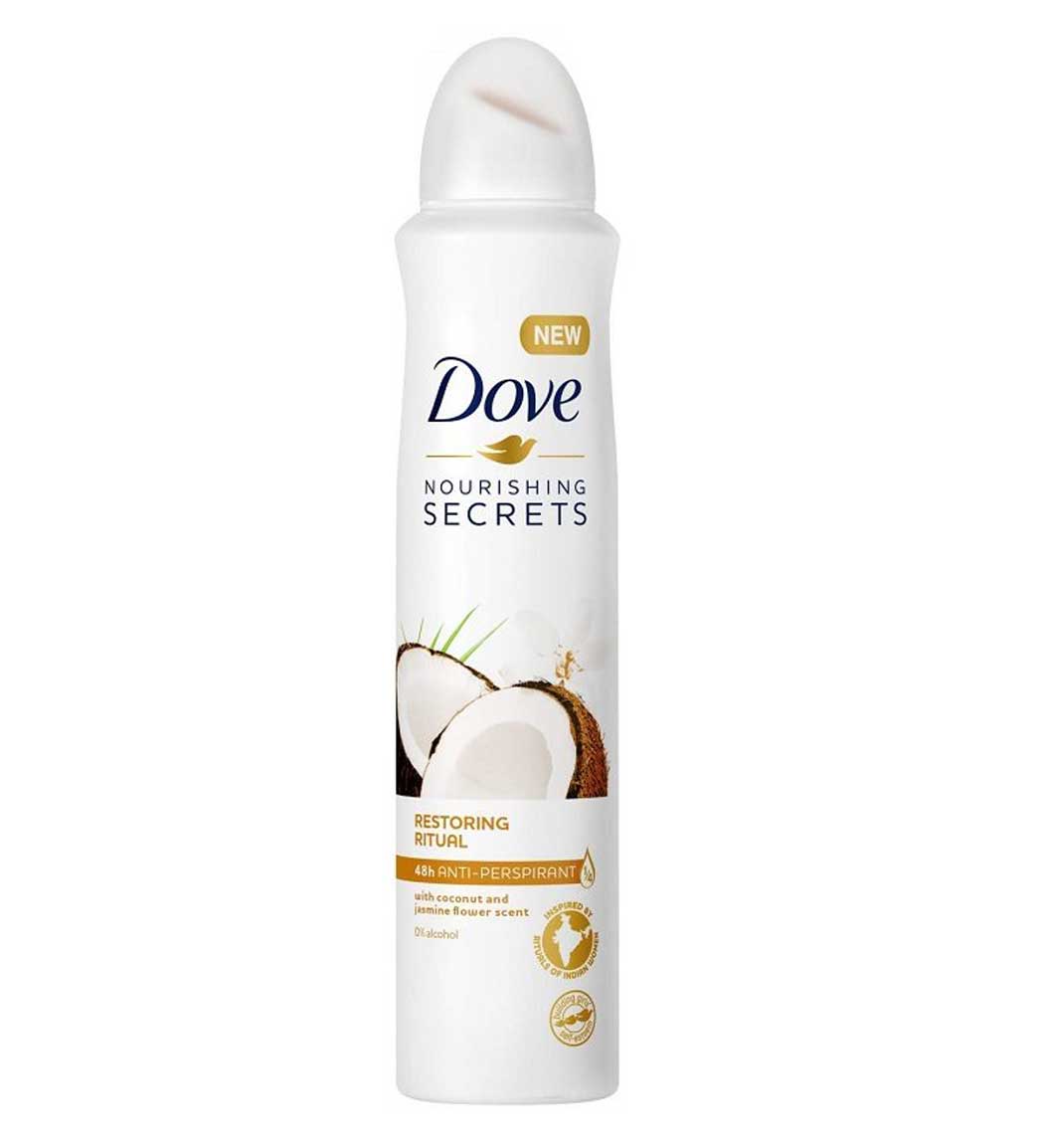 اسپری ضد تعریق زنانه با رایحه نارگیل و یاس حجم 250 میل