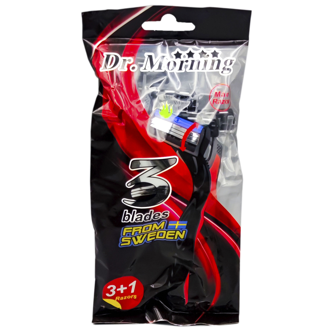 خودتراش مدل 3Blades M بسته 4 عددی