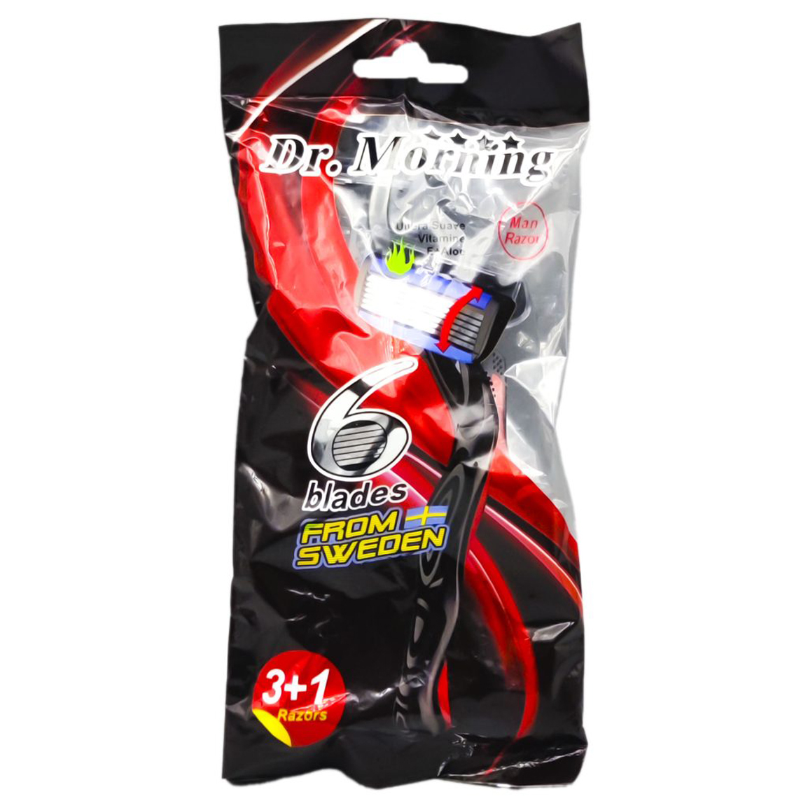 خودتراش مدل 6Blades M بسته 4 عددی