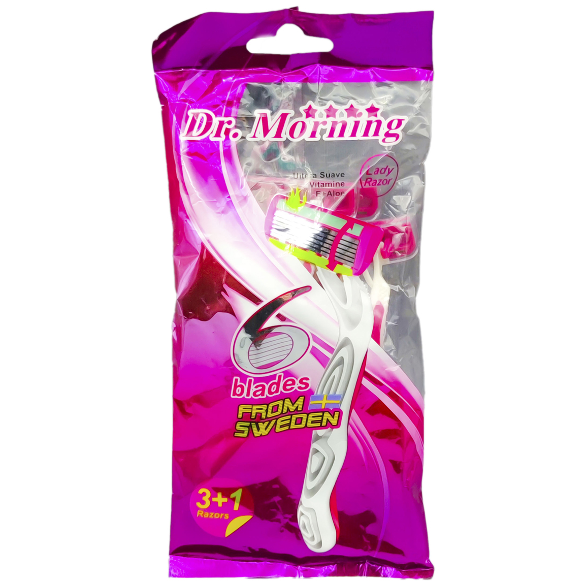 خودتراش مدل 6Blades W بسته 4 عددی