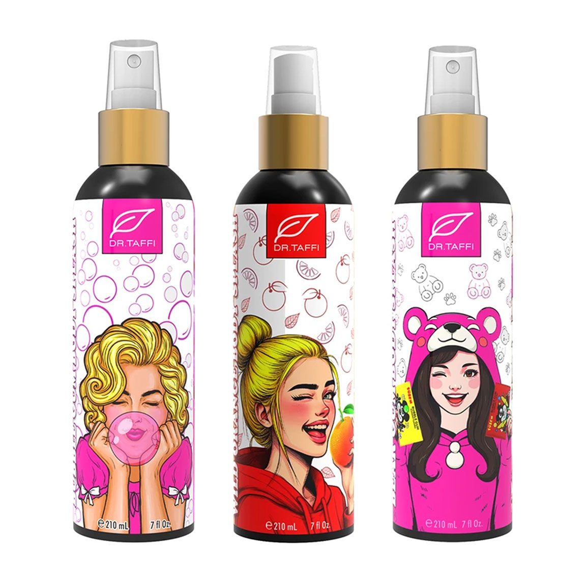 پک 3 عددی بادی اسپلش زنانه مدل پرتقال وحشی و آدامس بادکنکی و آدامس خرسی