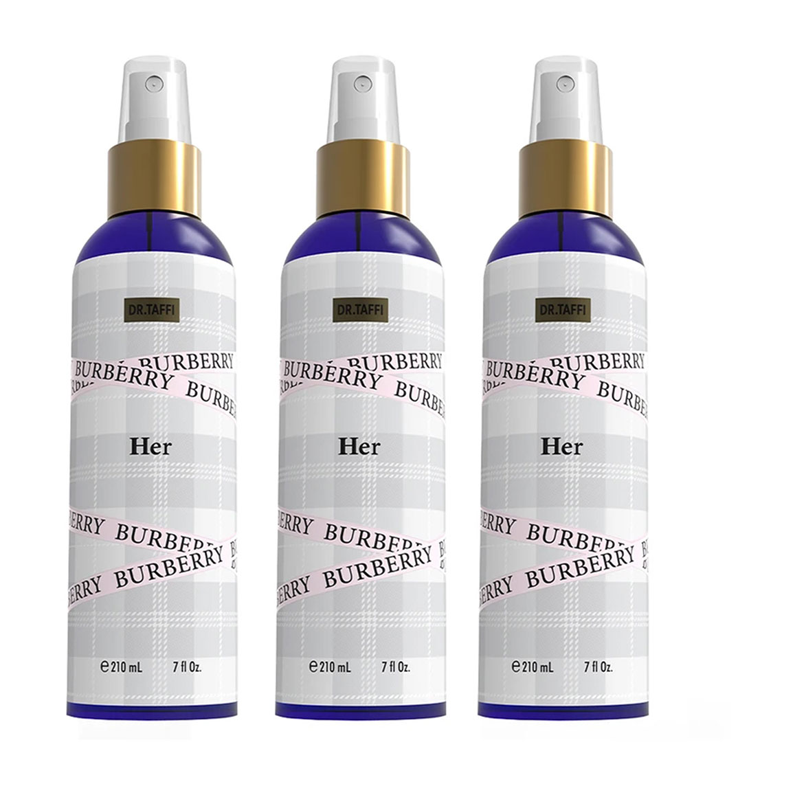 پک 3 عددی بادی اسپلش زنانه مدل BURBERRY HER حجم 210 میلی لیتر