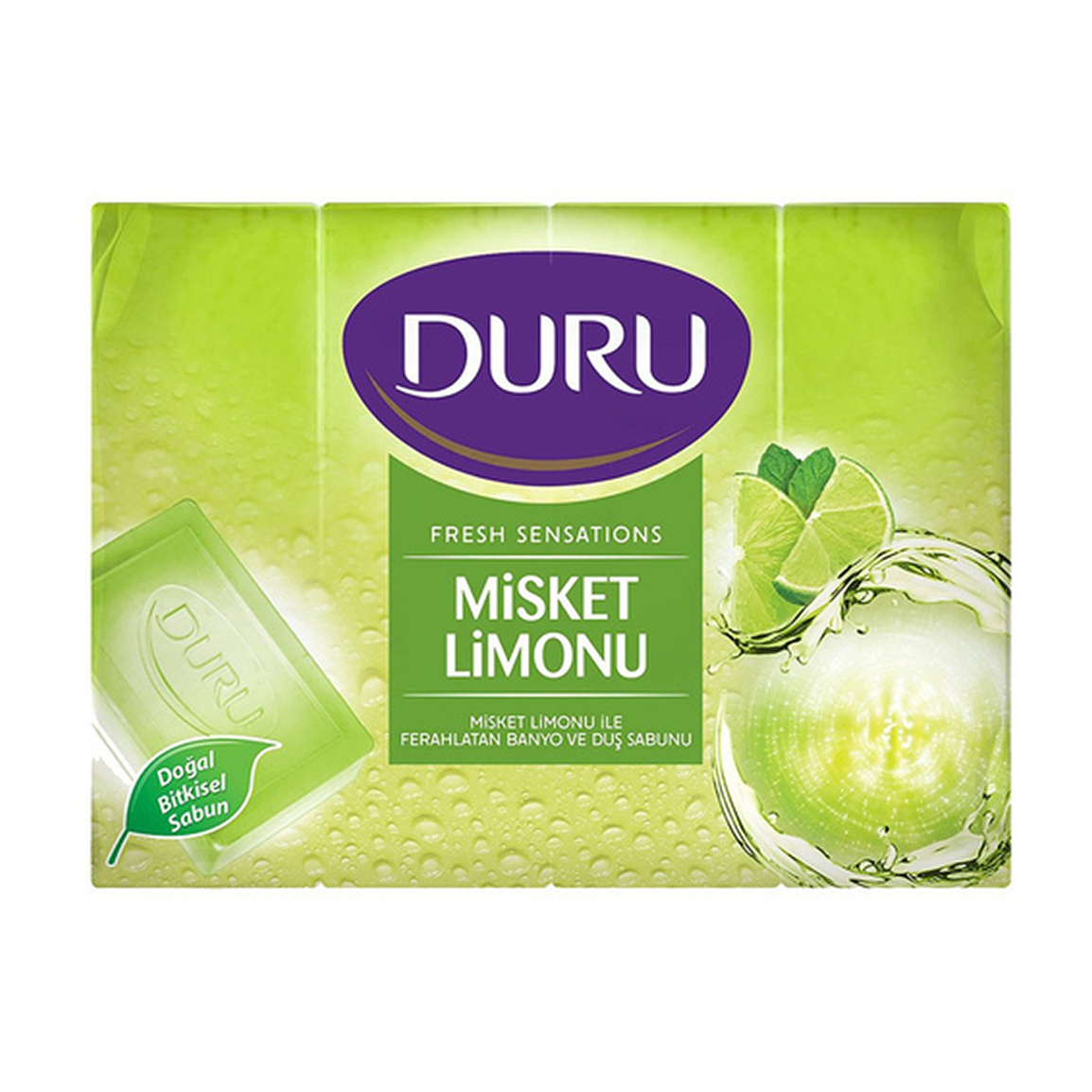 صابون بهداشتی حاوی رایحه لیمو بسته 4 عددی