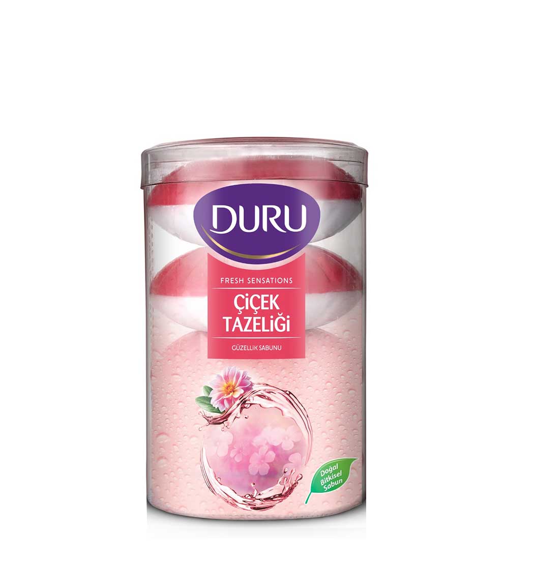 صابون بدن مدل گل های بهاری بسته 4 عددی