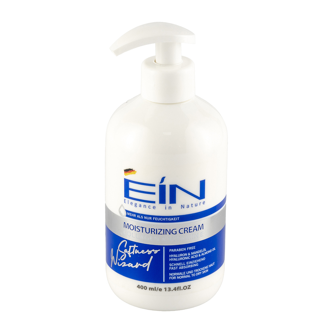 کرم نرم کننده و مرطوب کننده حاوی کلاژن و هیالورونیک اسید حجم 400 میل