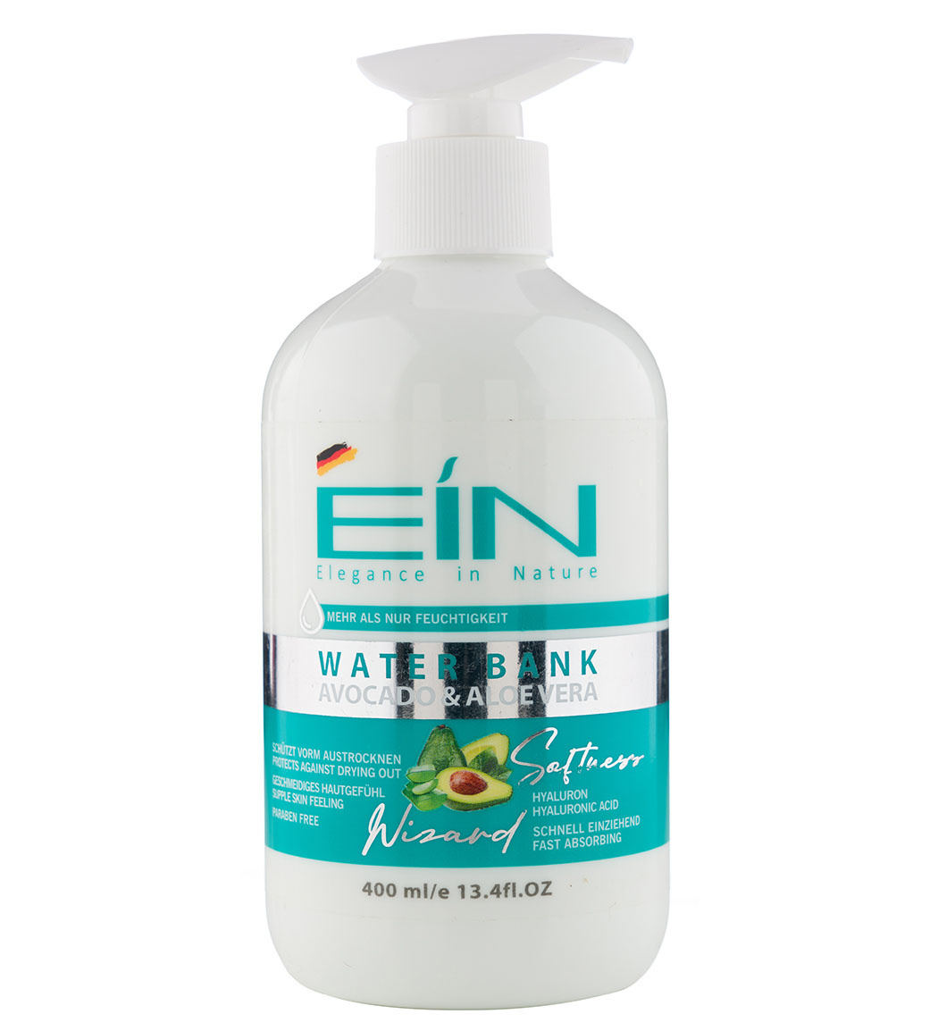 کرم پمپی واتر بانک حاوی هیالورونیک اسید و آلوئه ورا و آووکادو حجم 400 میل